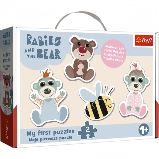 Puzzle Baby Classic Kūdikių draugystė – BOBAŠKI I MIŚ (Trefl)