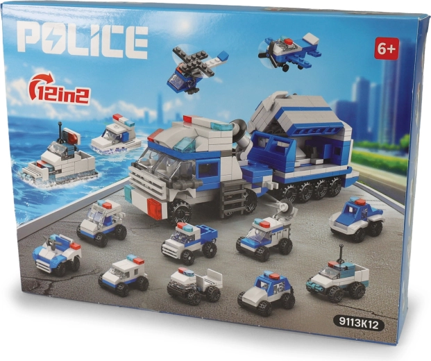 Policijos konstruktorius, 12 transporto priemonių modelių – 1 vnt.
