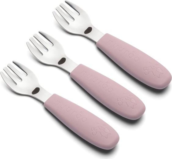 NUUROO Felix fork set woodrose (3 pcs)