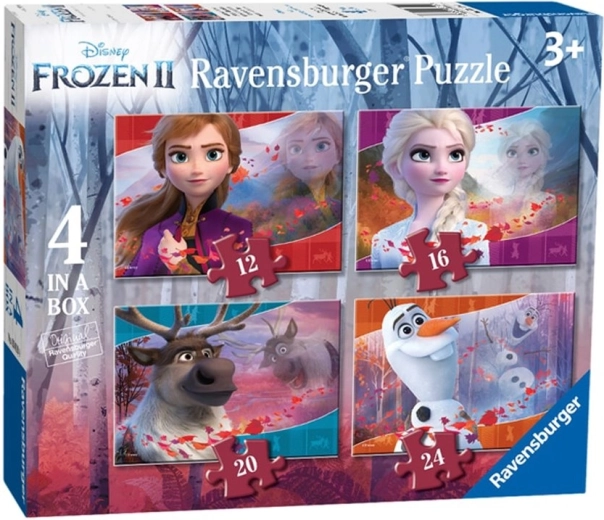 Ravensburger dėlionė Ledo šalis 2 4 viename (12, 16, 20 ir 24 detalių)
