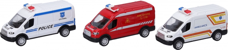 Gelbėtojų automobilis su užvedamu mechanizmu