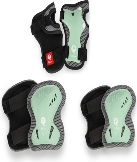 QPLAY vaikiškos apsaugos jade green, dydis S (3–5 m.)
