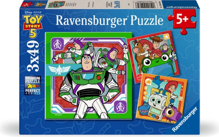 Ravensburger dėlionė Toy Story: Žaislų istorija 5 (3x49 detalių)