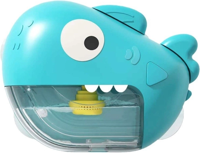 Carlo baby bubble shark bath toy with music, blue