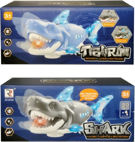 Riding shark with lights and sounds