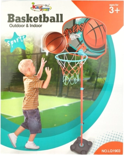 Freestanding basketball hoop in a box