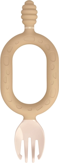 Teether and fork in one (2-in-1)