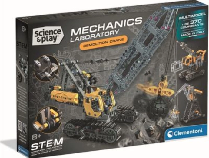 Clementoni Science & Play mechaninė laboratorija: griovimo sunkvežimis