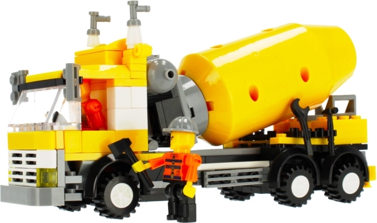 Statybininko minifigūrėlė ir detali kabina