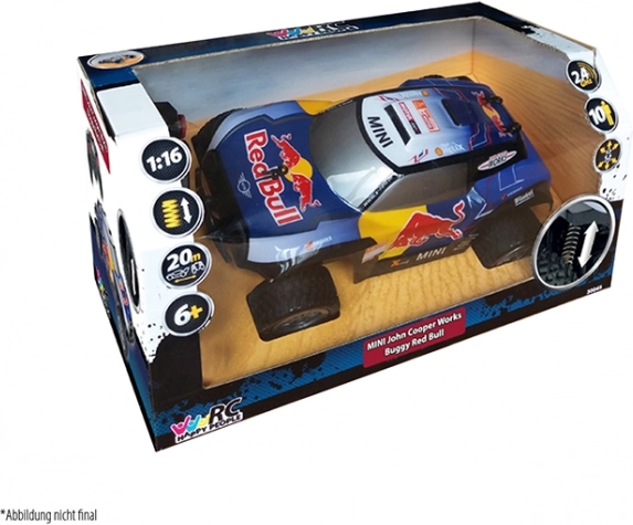 RC bagis RED BULL MINI John Cooper Works 1:16, 2,4 GHz
