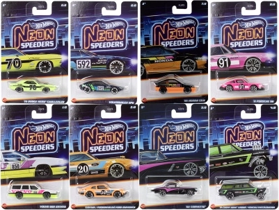 Hot Wheels neoninė kolekcija – teminis 1:64 modeliukas