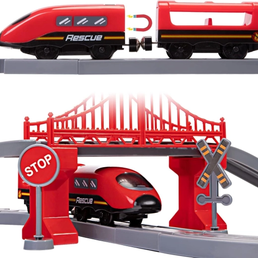 Electric train with realistic sounds