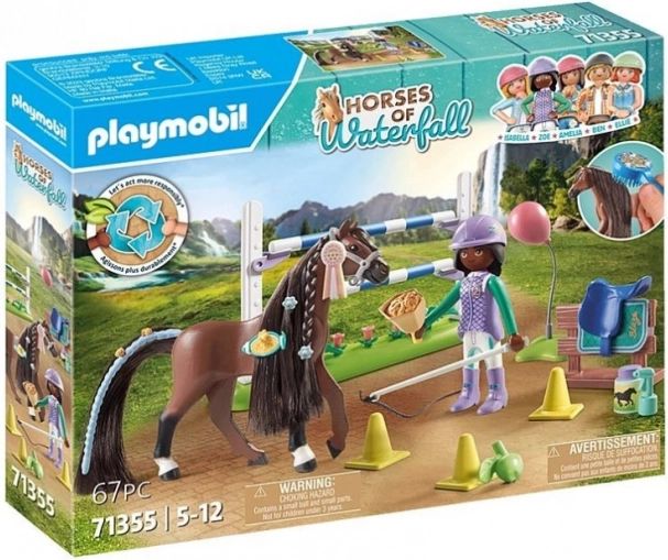 Playmobil Horses Waterfall: Zoe ir Blaze su kliūtimis 71355