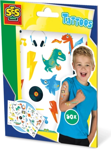 Children's Metallic Tattoos, 50 pcs