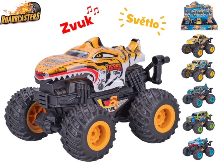 Roadblasters monster truck 12 cm su šviesa ir garsu