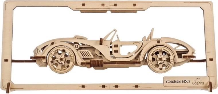 Ugears Wooden Mechanical Puzzle Roadster MK3 2.5D