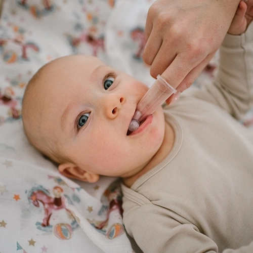 Gentle cleaning and massage from birth