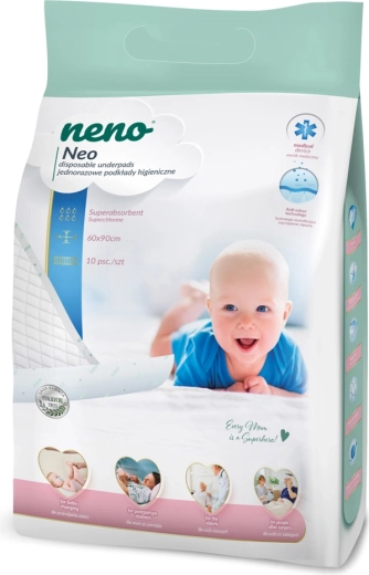 Neno Disposable Changing Pads 60 × 90 cm, 10 pcs