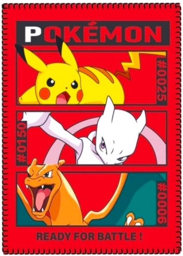 Pokémon fleece blanket