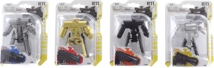 Metalinis transformuojamas robotas–pistoletas vaikams
