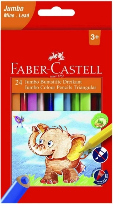 Extra Jumbo Colored Pencils 12 pcs Faber-Castell