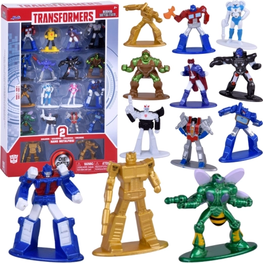 Transformers Nano Metalfigs – kolekcinis rinkinys iš 18 metalinių figūrėlių, 3 serija