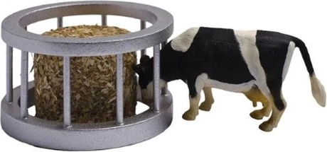 Cow hay feeder 1:32 with hay and cow figure