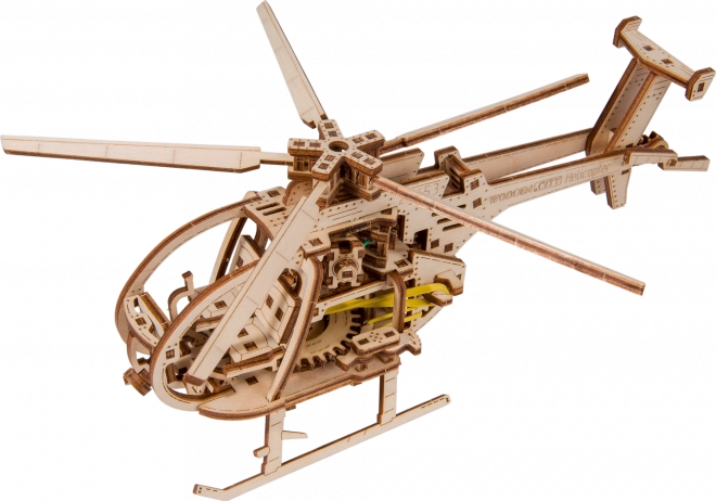 Wooden 3D Puzzle Helicopter