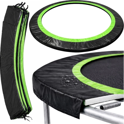 Apsauginis trampolino spyruoklių uždangalas Lean 180–183 cm (6 ft), juodas