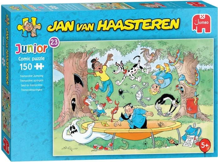JUMBO Jan van Haasteren Junior Puzzle: Jumping on a Trampoline, 150 Pieces
