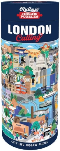 Ridley's Games Round Puzzle London Calling: Life in the City, 1000 Pieces