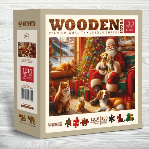 Wooden puzzle Wooden City Santa and Friends 1010 pieces
