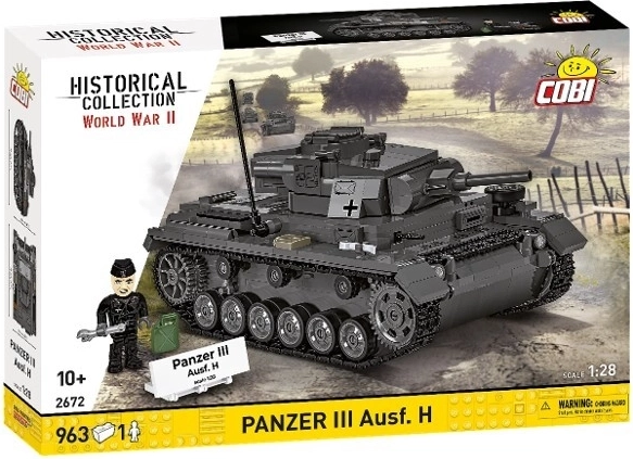 COBI Panzer III Ausf. H – konstruktorius iš 963 detalių (1:28)