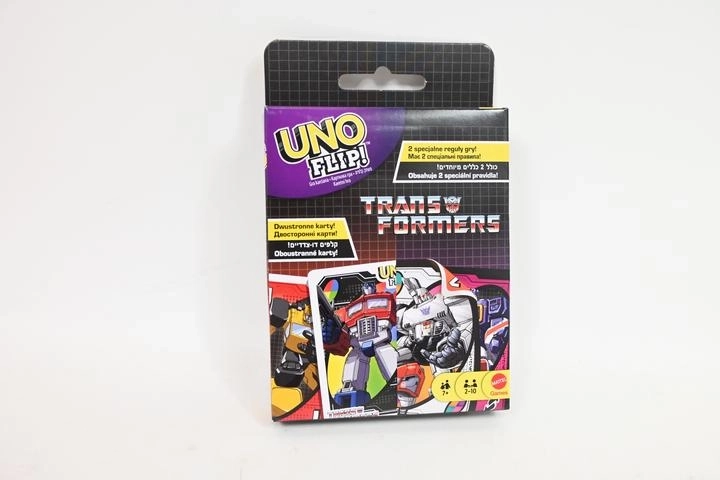 Mattel Uno Flip! Transformers card game