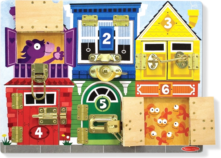 Medinė lenta su spynomis MELISSA & DOUG