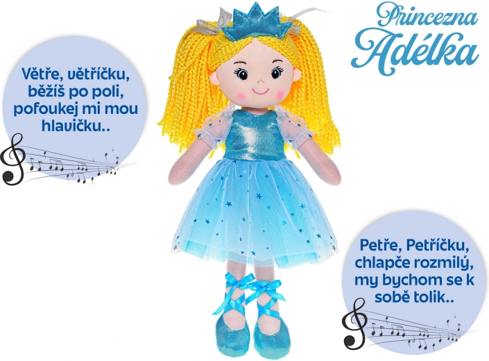 Lėlė princesė Adélka 35 cm, dainuojanti čekų kalba