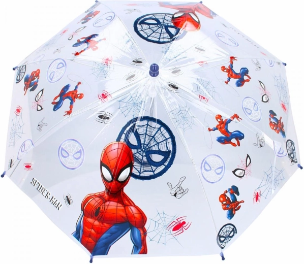 Children’s transparent Spider-Man umbrella - 1 piece