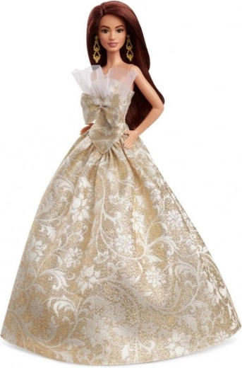 Barbie kalėdinė lėlė rudaplaukė 2025
