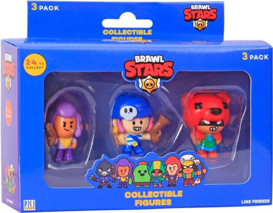 Brawl Stars figūrėlės 3 vnt. rinkinys – 1 serija