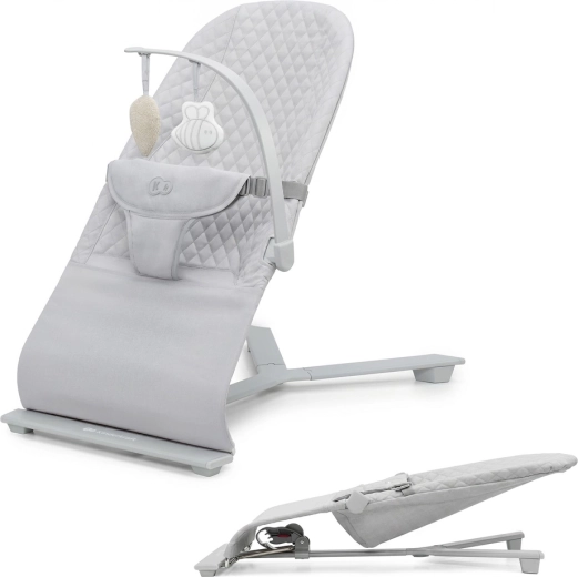 Kinderkraft supamas gultukas MIMI, Light Grey, iki 9 kg