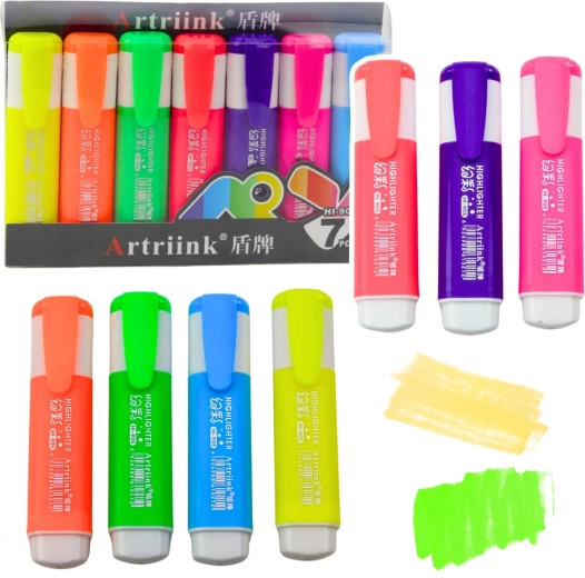 Neoninių žymeklių rinkinys 7 vnt.