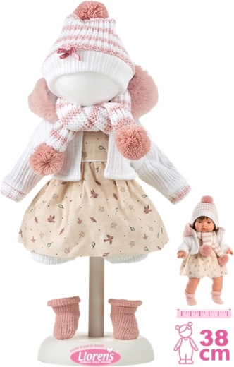 Llorens drabužiai lėlei 38 cm – 6 dalių rinkinys