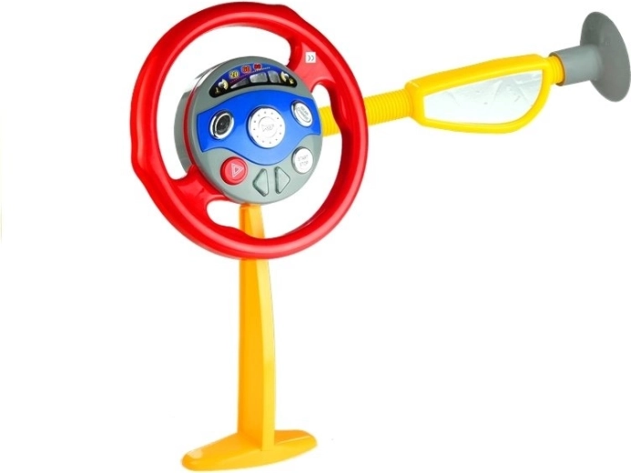 Children's steering wheel simulator with realistic sounds