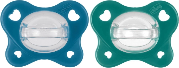 Chicco PhysioForma Dual Soft blue pacifiers 16–36 months - 2 pcs