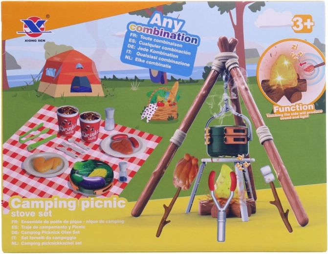 Camper kit with plastic box