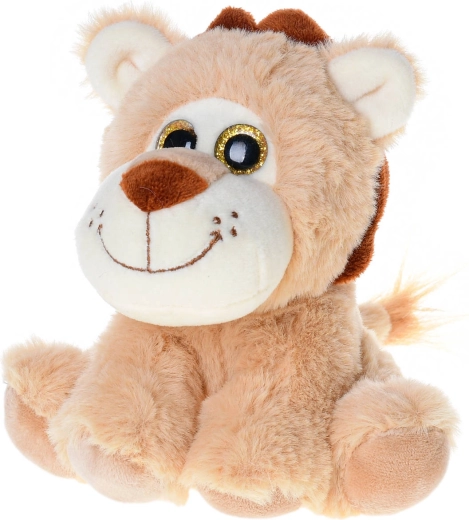 Large glittery eyes and soft plush
