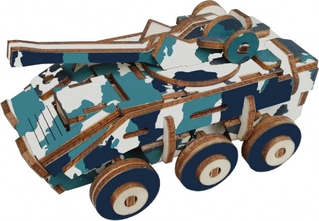 Wooden 3D Puzzle Armored Vehicle