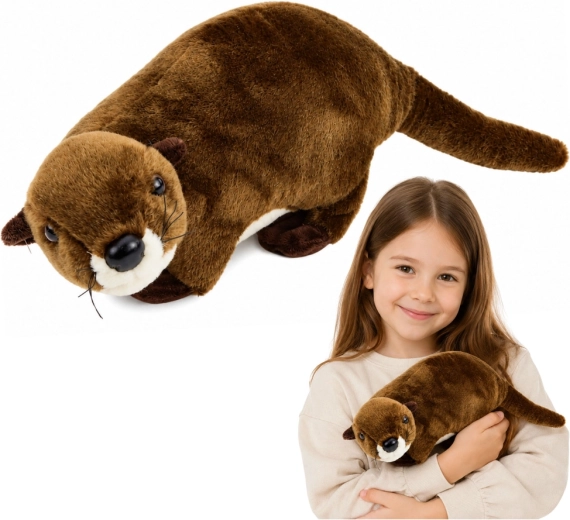 Brown Plush Otter 37 cm