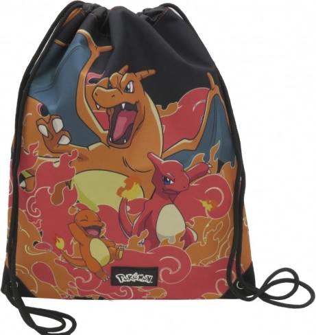 Pokémon Charmander užtraukiamas kuprinėlis-maišelis ant nugaros 44 × 34 cm