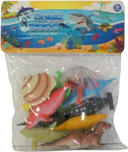 Set of Sea Animal Figures – 8 pcs